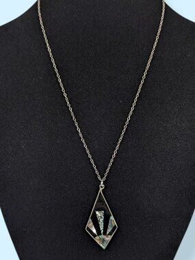 Abalone Sun Ray Pendant Necklace